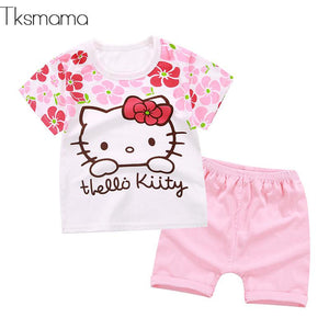 Baby Girl Cartoon Outfit Costume T-shirt Suit 9-24M