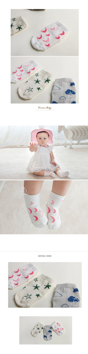 Newborn Socks Cartoon 100% Cotton 6M & 24M