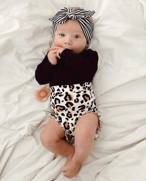 Baby Girl Leopard Print Pants Outfits 6-24M