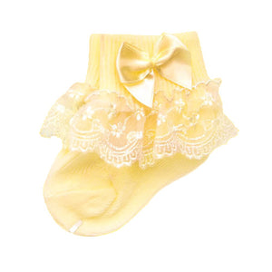 Bow Lace Baby Socks for Girls