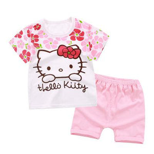 Baby Girl Cartoon Outfit Costume T-shirt Suit 9-24M